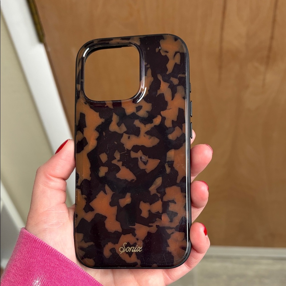 Sonix Tortoise Shell Phone Case - Black and Brown iPhone 16 Pro